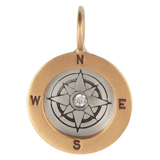 Heather B. Moore Compass Round Charm