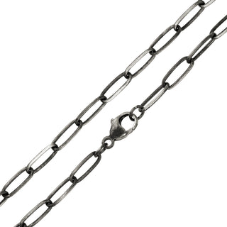 2.9mm Silver Patina Link Chain