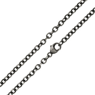 3mm Silver Patina Chain