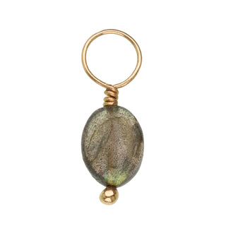 Labradorite Unfaceted Oval Gemstone