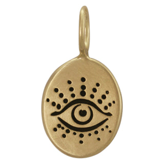 Evil Eye Oval Charm