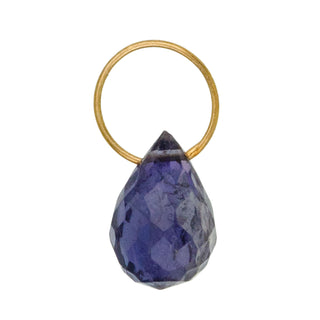 Iolite High Faceted Drop Gemstone