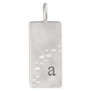 Silver Single Initial ID Tag