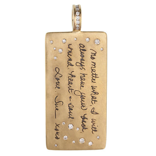 Handwritten Message ID Tag - Heather B. Moore