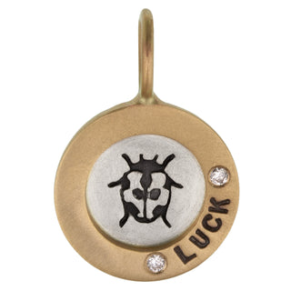 Ladybug Luck Round Charm