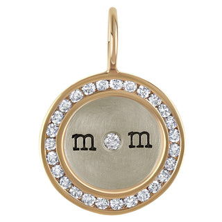 Mom Channel Set Round Charm - Heather B. Moore