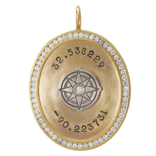 Coordinates Channel Set Oval Charm - Heather B. Moore