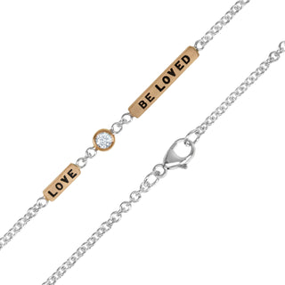 2mm Silver Love, Be Loved Chain