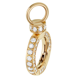 Pavé Round Swivel Diamond Hinge