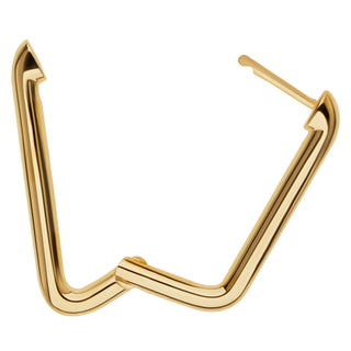 Gold Carabiner Hinge Earrings