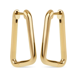 Gold Carabiner Hinge Earrings