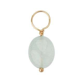 Aquamarine Unfaceted Oval Gemstone