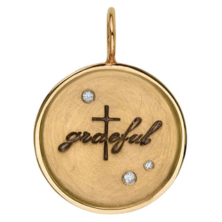 Grateful Round Charm