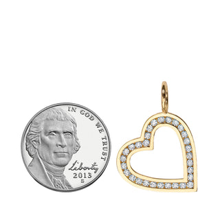 Mini Open Channel Set Heart Charm