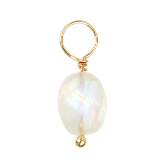 Moonstone Faceted Oval Gemstone