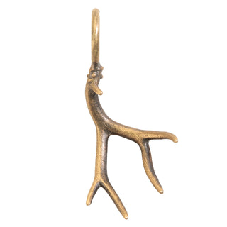 Small Gold Patina Antler Sculptural Charm