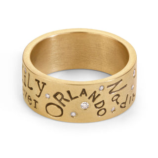 8mm Gold Family Forever Standard Ring