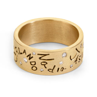 8mm Gold Family Forever Standard Ring