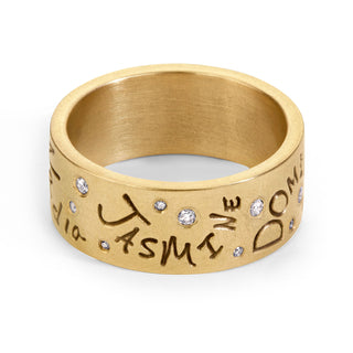 8mm Gold Family Forever Standard Ring