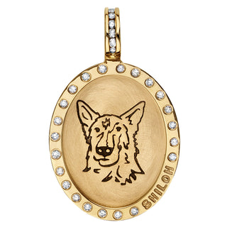 Commemorative Pet Oval Charm