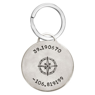 Coordinates Keychain