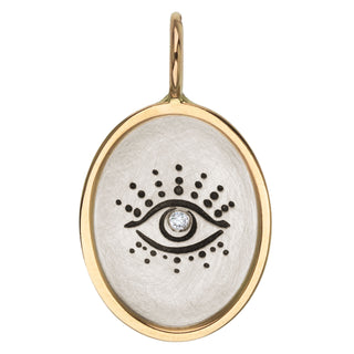 Evil Eye Oval Charm