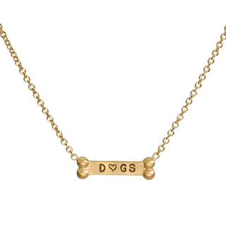 Gold Dog Bone Accent Chain