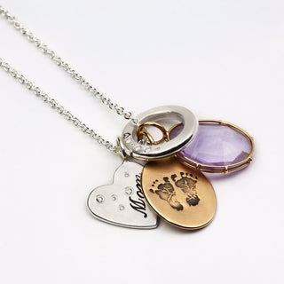 Mom Heart Charm