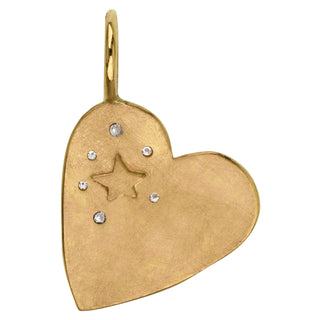 Diamond Mom Heart Charm