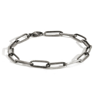 5.2mm Silver Patina Link Bracelet